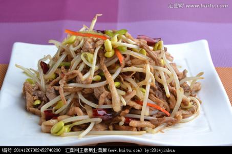 豆芽炒肉丝图片 豆芽炒肉丝