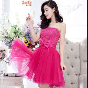 中长款背心裙两件套 玫红两件套----背心裙与披肩的完美搭配