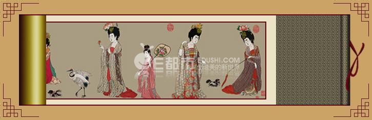 簪花仕女图 展信喜,恋卿簪花笔