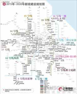未来上海地铁线路图 不得了啦!未来上海地铁19条线齐开!快来看看你家门口有吗?
