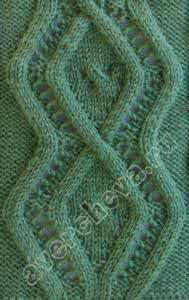 棒针菱形花样编织图解 【棒针模式】复杂菱形花