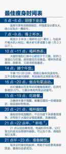 最佳减肥方法 最佳瘦身时间表