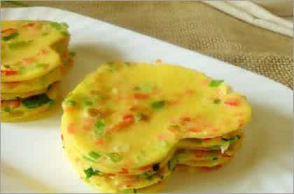 鸡蛋蔬菜煎饼 喷喷香“懒人”什锦蔬菜鸡蛋煎饼
