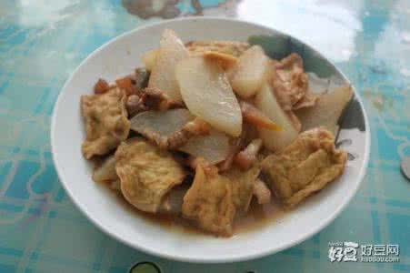 萝卜油豆腐 肉片油豆腐焖萝卜萝卜