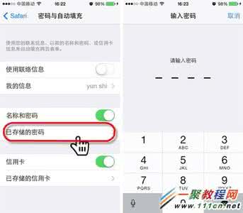 怎么查看wifi密码 iPhone6怎么查看Safari密码？