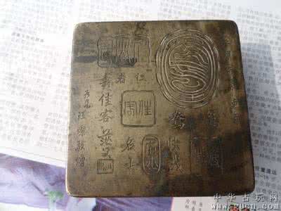 刻铜墨盒 刻铜墨盒收藏行情怎么样