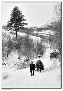 松岭雪村 松岭雪村 中国水墨山村松岭雪村，一场雪过后，像画一样的美