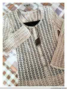 棒针镂空开衫 棒针编织----秋日镂空开衫“指尖岁月”