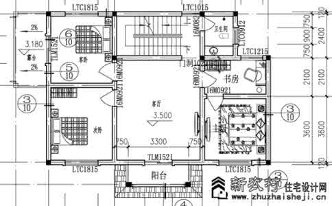 新农村三层住宅设计图 新农村住宅设计图（3）浙江绍兴某地三层农村房屋