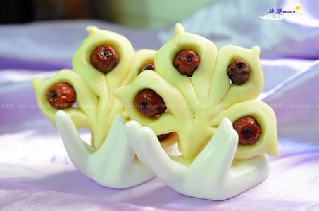 花色面点 佛手豆沙包(花色面点)大开会!