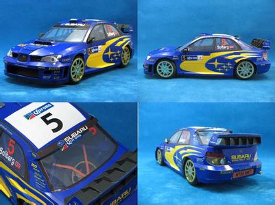 斯巴鲁翼豹 【纸模型】斯巴鲁翼豹WRC2006赛车折纸模型图纸免费下载
