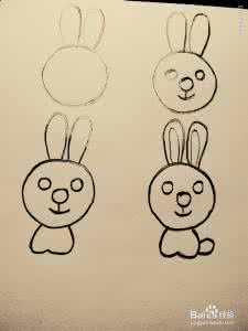 卡通兔子的画法 画卡通兔有几种画法