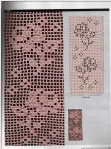 钩针网格花样衣图解 【编织花样】网格玫瑰图解