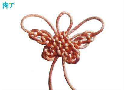 中国结蝴蝶结编法图解 中国结实例教程－蝴蝶结