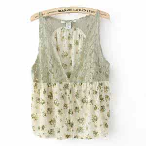 一片式披肩背心织法 披肩+蕾丝背心