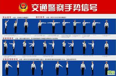 交警手势信号图解大全 2016最新交警手势图解大全