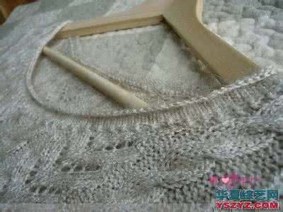 镂空羊绒围巾编织图 领可拆卸的镂空编织羊绒套头衫（图解）