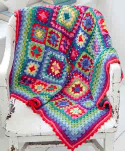 拼花毯子钩针毛线编织 漂亮的钩、编织毯子大集合（三）