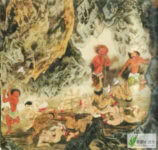 吴道子 地狱变相图 佛教导航－因果图鉴——地狱变相图（3）