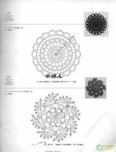 钩针装饰小物件图解 LACE WORK FOUR SEASONS----日版钩针装饰小物