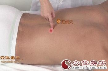 疏肝利胆 按摩阳纲穴疏肝利胆、调理肠胃