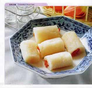 豆沙糯米糕 自制甜品--桂花豆沙小米糕