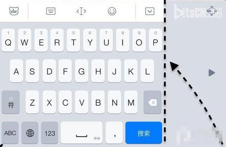 苹果电脑新手教程 教你在苹果iPhone6 Plus上单手打字