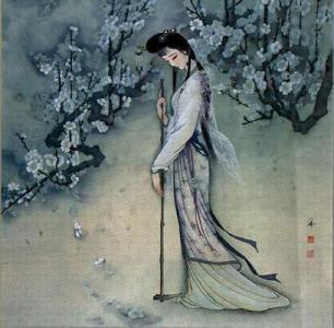 红楼梦主题曲葬花吟 红楼梦 葬花吟【大图长幅ps音画】