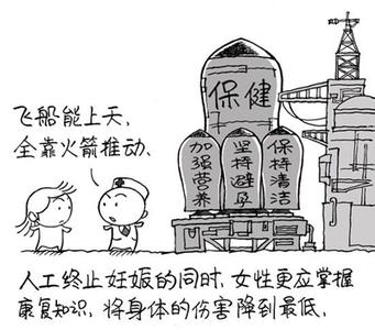 人流早期妊娠终止 人工终止妊娠后的自我保健：人流相当于一次正常分娩