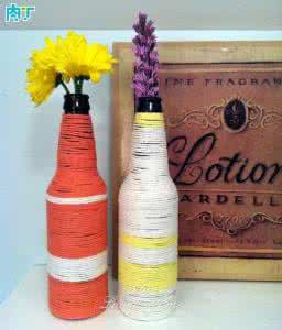 饮料瓶手工制作花瓶 罐头瓶、饮料瓶花瓶的做法大全