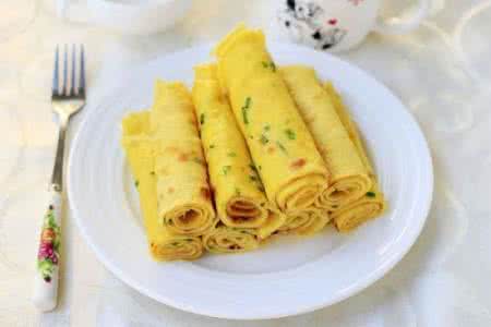 玉米面鸡蛋饼 玉米面鸡蛋葱花饼