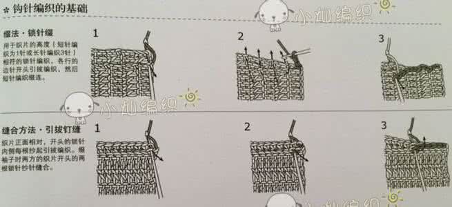 钩针入门之基础针法 钩针基础(适合初学者)及一些特殊针法 待续