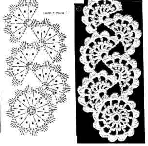 连续钩花图解 连续钩花图解（11）