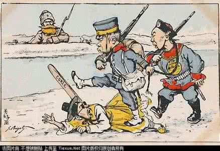 日俄战争漫画 中国的耻辱 日俄战争时期漫画