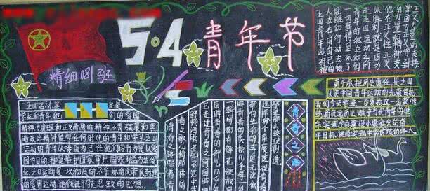 五四青年节黑板报 2015五四青年节黑板报版面设计大全