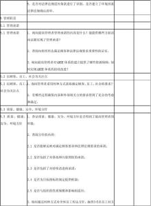 三体系内部审核检查表 健康检查表 环境和职业健康安全体系内部审核检查表