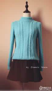 连肩袖上衣裁剪方法 仿手编大好套头衣-连肩短袖