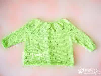 棒针编织叶子花小坎肩 【棒针】素叶--小清新款叶子开衫/爱衣款