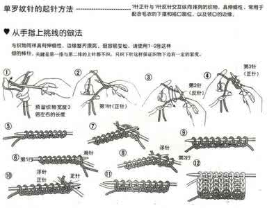 钩针毛线开衫 钩针起针法