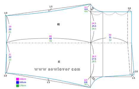 睡裤的裁剪方法 女式居家裤睡裤裁剪制图方法