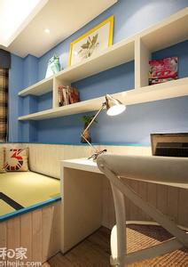 书房地台装修效果图 地台让书房更舒适