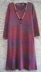 棒针编织女宝宝连衣裙 棒针连衣裙(115)