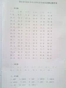 中小学生安全知识竞赛 中小学生安全知识竞赛 中小学生安全知识竞赛试题及答案2