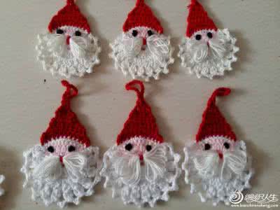 圣诞老人钩针图解 钩针护耳帽及图解(+圣诞老人和圣诞树)