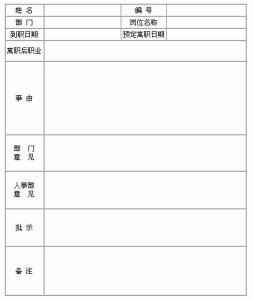 辞职书模板 辞职书 辞职书模板