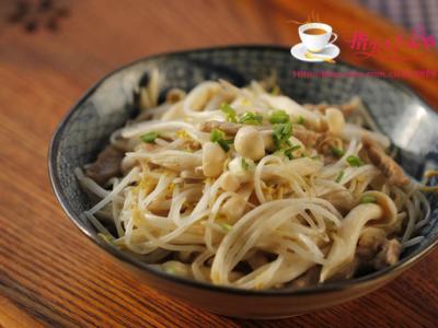 绿豆芽炒肉丝 鲜美无比的快手菜---豆芽鲜菇肉丝