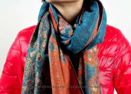 孔雀围巾编织图解步骤 长孔雀围巾1421