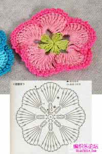 钩针编织花朵视频教程 一大批钩针编织的美丽花朵图解（集合贴）