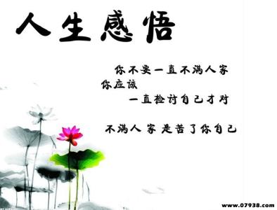 人生感悟经典哲理 20条人生感悟经典哲理