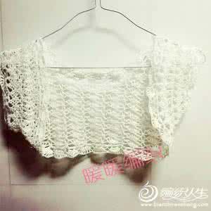 棒针短开衫 简单女孩蕾丝开衫-钩针小坎